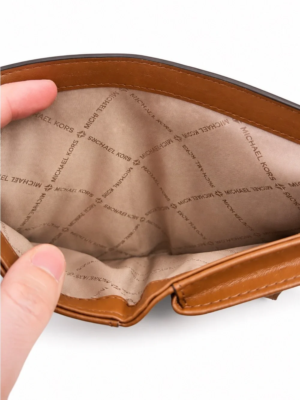 Michael Kors Signature Continental Wallet in Vanilla and Gold